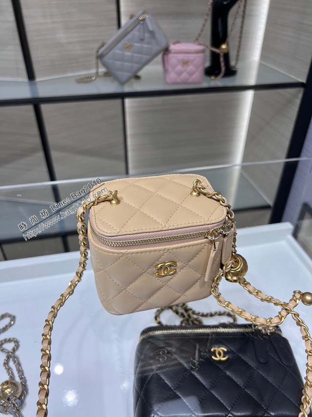 Chanel專櫃新款羊皮鏈條女包 香奈兒22C新品新色小盒子可調節鏈條小金球AP1447Y djc6332